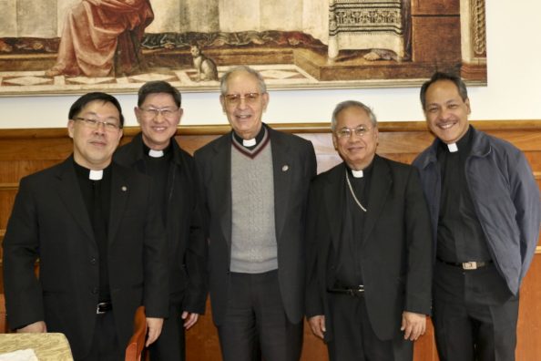 Cardinal Luis Antonio Tagle, Adolfo Nicolás SJ and other Jesuits