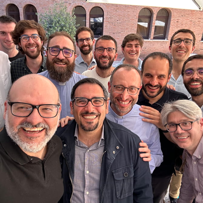 A group of young Jesuits